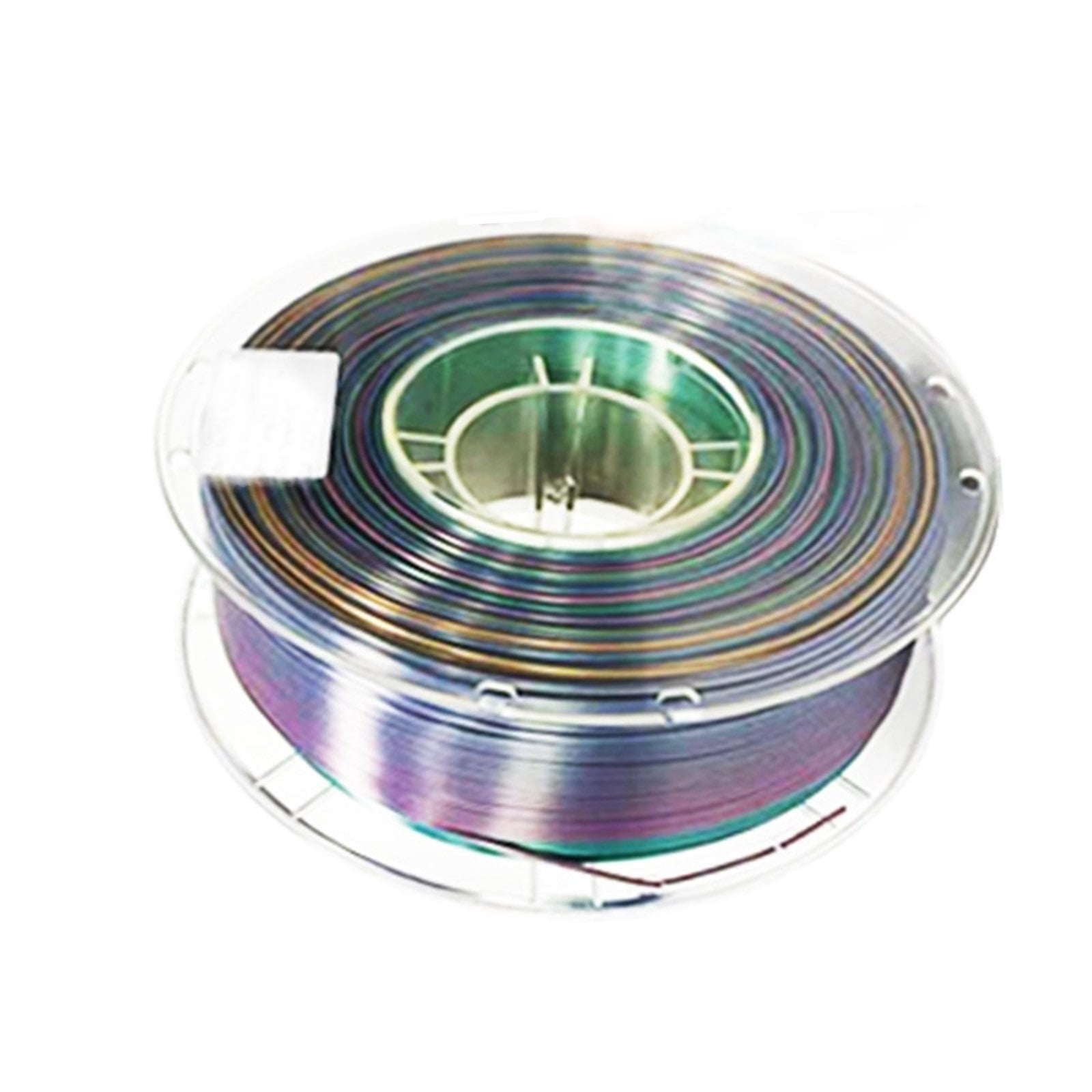 Silk Multi-color Mixing Filament for 3D Printer, Pink & Yellow PLA Coil, Multicolor Like Rainbow, 1.75mm Shiny Surface, 1KG