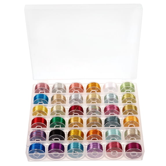 FENGGUIQU Silk Embroidery Thread Kit with Assorted Vibrant Colors for Sewing, Crafting, Needlework, and Cross Projects