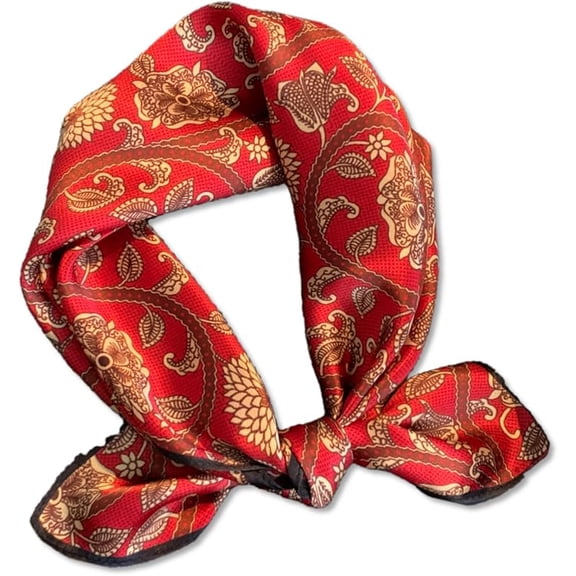 Silk Neck Scarf for Women 21"x21" - 100% Mulberry Square Scarf, Soft & Lightweight with Elegant Gift Packaging