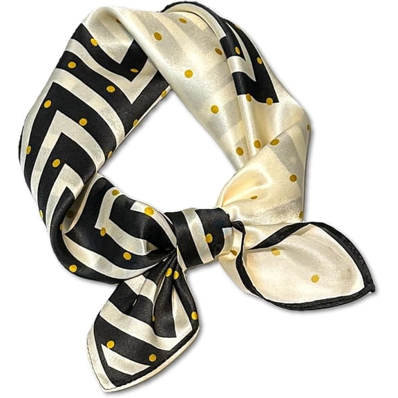 Silk Neck Scarf for Women 21"x21" - 100% Mulberry Square Scarf, Soft & Lightweight with Elegant Gift Packaging