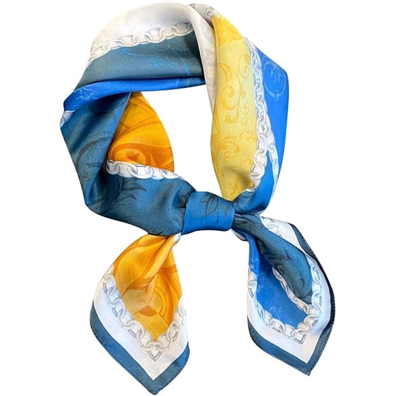 Silk Neck Scarf for Women 21"x21" - 100% Mulberry Square Scarf, Soft & Lightweight with Elegant Gift Packaging