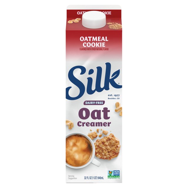 Silk Oat Creamer, Oatmeal Cookie, Dairy Free, Gluten Free, 32 FL OZ
