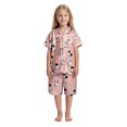 thumbnail image 1 of Silk Pajamas Kids Cute Cartoon Pjs Short Sleeve Button Down Sleepwear Comfy Toddler Kids Pjs Girls 2-3 Years, 1 of 5