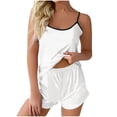 thumbnail image 1 of Silk Pajamas for Women 2 Piece Cami Top Womens Short Sets Womens Loungewear Womens Pajama Sets, 1 of 6