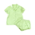 thumbnail image 1 of Silk Pajamas for Women Two Piece Womens Button Down Pajama Sets with Shorts Loungewear for Women Womens Nighties, 1 of 8
