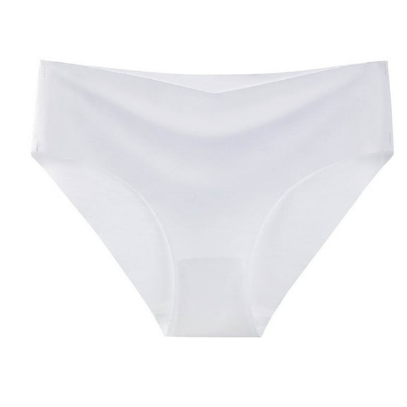 Silk Panties for Women Sexy Thin Breathable Low Rise Hipster Underwear Ladies Basic Smoothing Solid Color Stretchy High-Cut No Show Workout Briefs