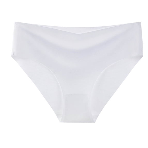 Silk Panties for Women Sexy Thin Breathable Low Rise Hipster Underwear Ladies Basic Smoothing Solid Color Stretchy High-Cut No Show Workout Briefs