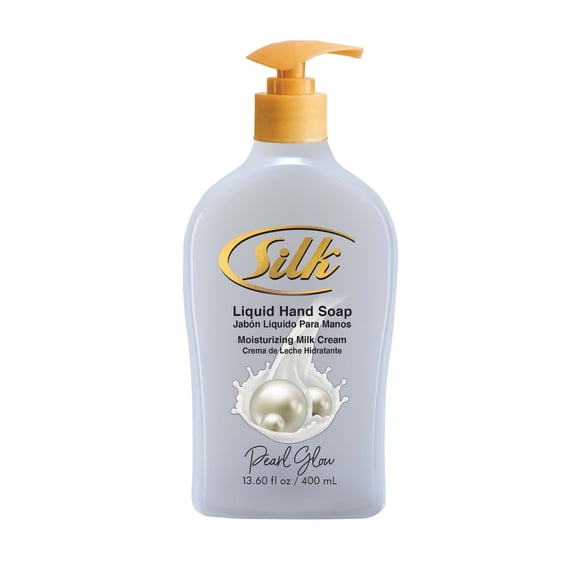 Silk Pearl Glow Moisturizing Liquid Hand Soap, Gentle Daily Hand Wash for Soft Hands 13.6 fl oz