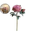 thumbnail image 1 of Silk Peony Stems - Realistic 21.6" with Lifelike Foliage and Buds - Ideal for Home Decor, Weddings, and Events - Faux Peony Flowers, 1 of 6