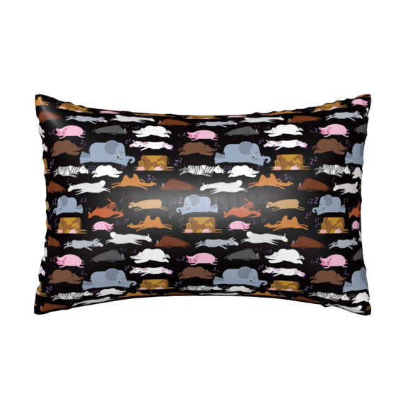 Silk Pillow Case for Hair And Skin Queen - Colorful donuts_B Cooling Sleep Throw Pillow Covers Standard Size 20x30in, comfort Satin Pillowcase with Zipper for Women Men