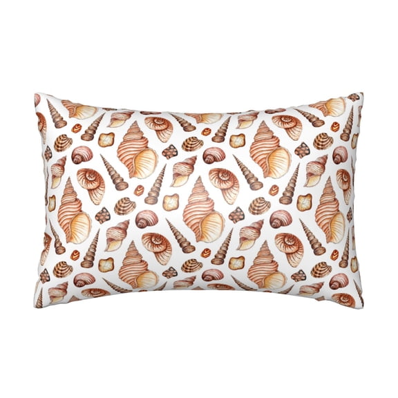 Silk Pillow Case for Hair And Skin Queen - Conch Shell No.J919 Cooling Sleep Throw Pillow Covers Standard Size 20x30in, comfort Satin Pillowcase with Zipper for Women Men