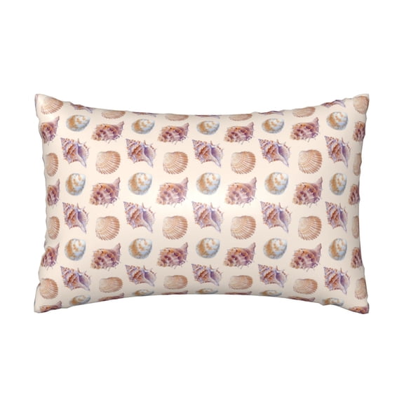 Silk Pillow Case for Hair And Skin Queen - Conch Shell No.J96 Cooling Sleep Throw Pillow Covers Standard Size 20x30in, comfort Satin Pillowcase with Zipper for Women Men