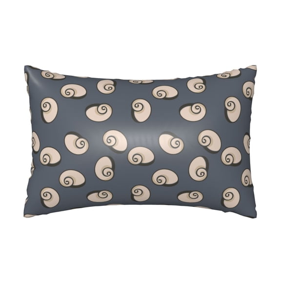 Silk Pillow Case for Hair And Skin Queen - Conch Shells Print No.9035 Cooling Sleep Throw Pillow Covers Standard Size 20x30in, comfort Satin Pillowcase with Zipper for Women Men