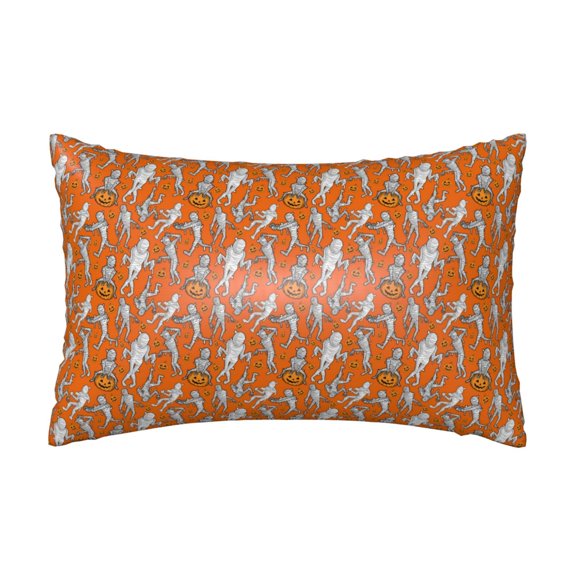 Silk Pillow Case for Hair And Skin Queen - Halloween mummy Cooling Sleep Throw Pillow Covers Standard Size 20x30in, comfort Satin Pillowcase with Zipper for Women Men