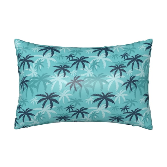 Silk Pillow Case for Hair And Skin Queen - Palm tree_AL Cooling Sleep Throw Pillow Covers Standard Size 20x30in, comfort Satin Pillowcase with Zipper for Women Men
