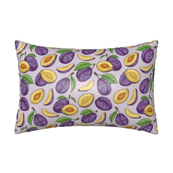 Silk Pillow Case for Hair And Skin Queen - Plum Cooling Sleep Throw Pillow Covers Standard Size 20x30in, comfort Satin Pillowcase with Zipper for Women Men