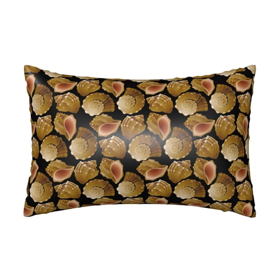 Silk Pillow Case for Hair And Skin Queen - Sea Shells Cooling Sleep Throw Pillow Covers Standard Size 20x30in, comfort Satin Pillowcase with Zipper for Women Men