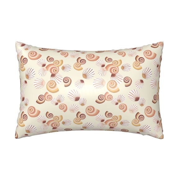 Silk Pillow Case for Hair And Skin Queen - abstract shells Cooling Sleep Throw Pillow Covers Standard Size 20x30in, comfort Satin Pillowcase with Zipper for Women Men