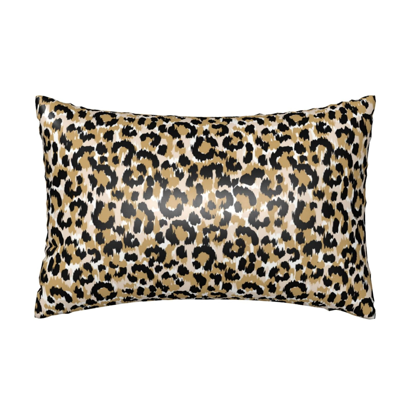 Silk Pillow Case for Hair And Skin Queen black brown Leopard trendy