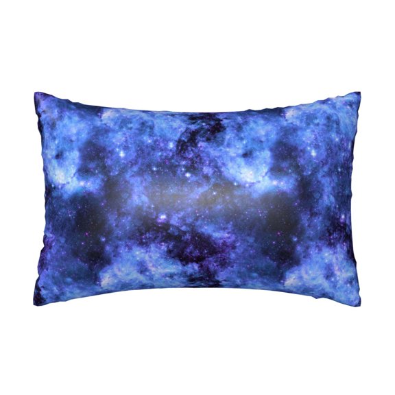 Silk Pillow Case for Hair And Skin Queen - blue Starry sky Violet aesthetic Cooling Sleep Throw Pillow Covers Standard Size 20x30in, comfort Satin Pillowcase with Zipper for Women Men