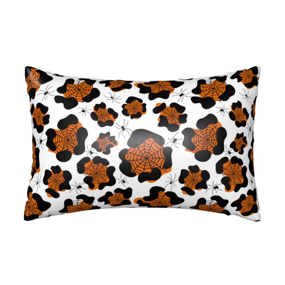 Silk Pillow Case for Hair And Skin Queen - spiders web halloween Cooling Sleep Throw Pillow Covers Standard Size 20x30in, comfort Satin Pillowcase with Zipper for Women Men