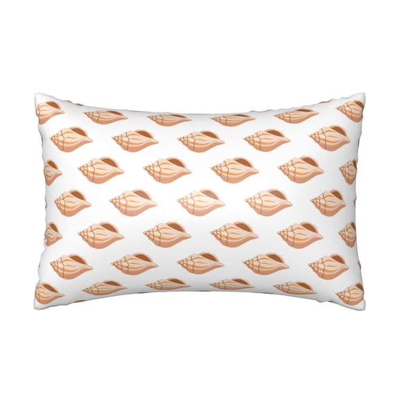 Silk Pillow Case for Hair And Skin Queen - Conch Shells Print No.9080 Cooling Sleep Throw Pillow Covers Standard Size 20x30in, comfort Satin Pillowcase with Zipper for Women Men
