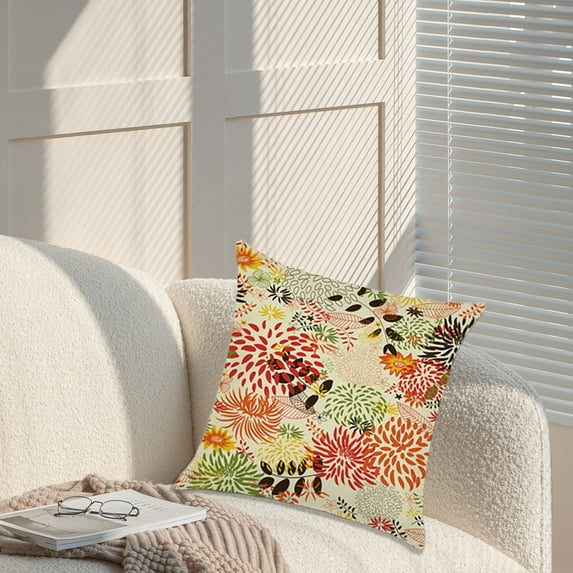 2026 Green Tropical Leaf Pillow Covers Couch Pillow Cases Home Decor for Living Room Bedroom Bed Cushion Summer Throw Pillows 17.7x17.7 In