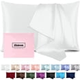 thumbnail image 1 of Silk Pillow Cases with Zipper, Mulberry Pillow Case,White,Standard,1pc, 1 of 7