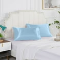 thumbnail image 1 of Silk Pillow Cases Lzobxe Satin Pillowcase For Hair And Skin, Pillowcases Standard Size Set Of 2, Luxury And Soft Satin Pillowcovers 2 Pack (20x30 Inches) on Clearance, 1 of 8