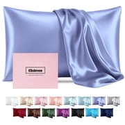 Silk Pillow Cases with Zipper,Pillow Case,Cornflower Blue,Standard,1pc