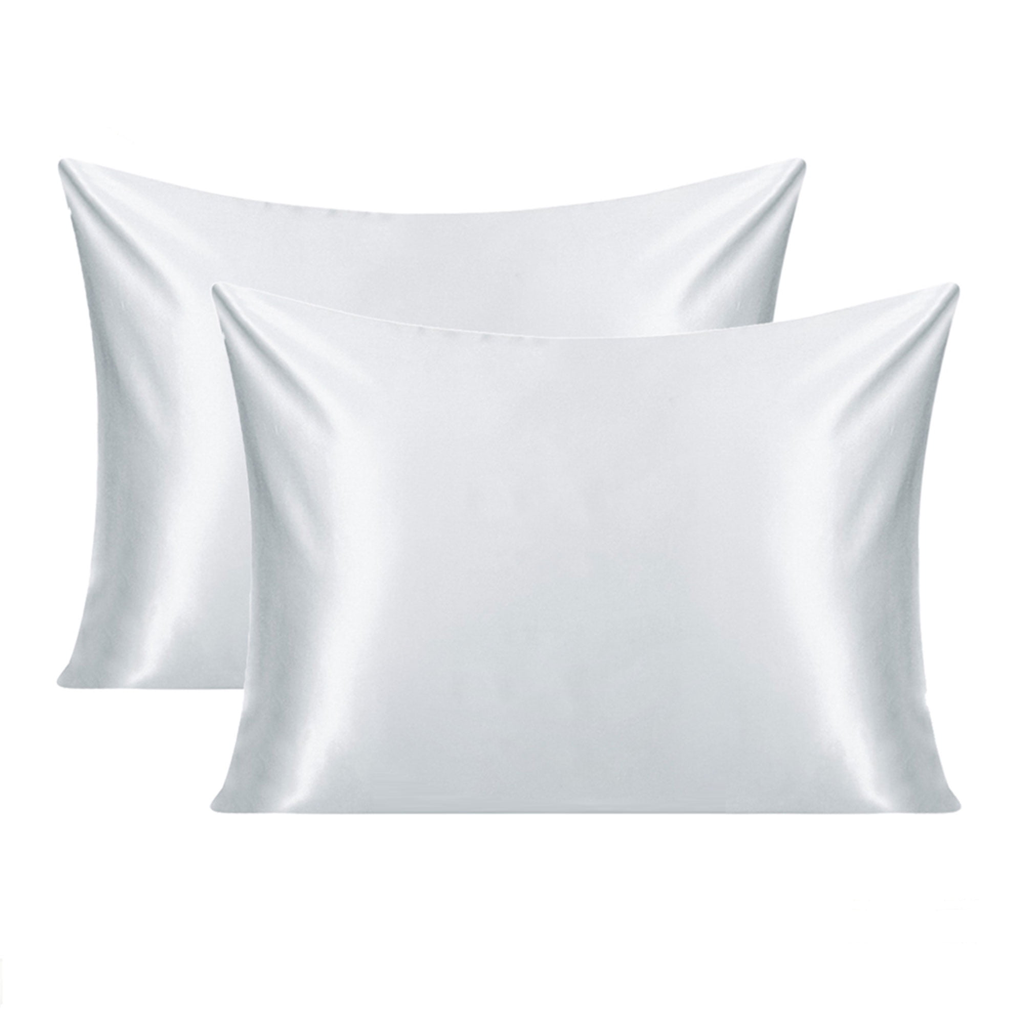 Silk Pillowcase Both Side Silk For Hair And Skin Silver Grey Queen