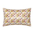Silk Pillowcase for Hair and Skin Mushroom print C Silk Pillow Cases