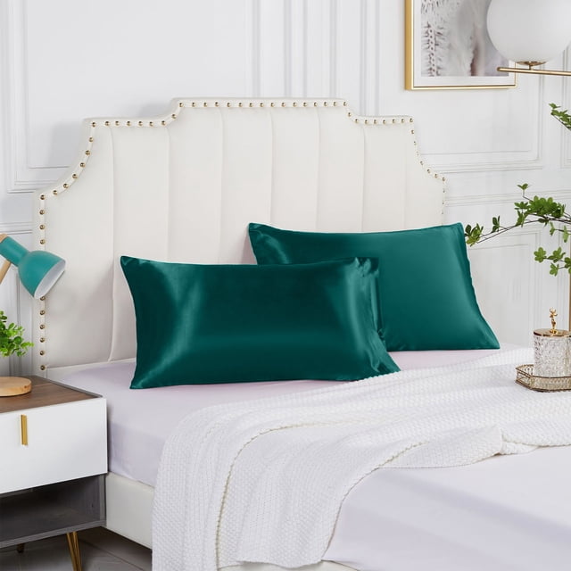 Silk Pillowcase Lzobxe Satin Pillowcase For Hair And Skin, Pillowcases Standard Size Set Of 2, Luxury And Soft Satin Pillowcovers 2 Pack (20x30 Inches) on Clearance