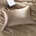 thumbnail image 1 of Silk Pillowcase, Reversible Sateen Pillow Cover, Smooth Fabric for Comfort, Bedroom Upgrade, Home Essentials Shopper, 1 of 6