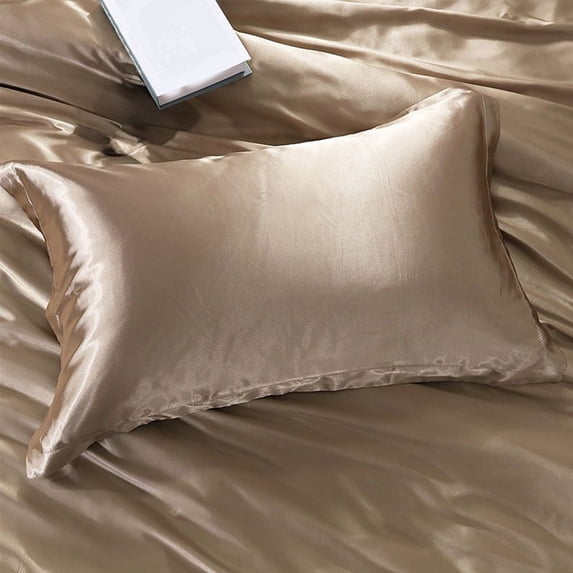 Silk Pillowcase, Reversible Sateen Pillow Cover, Smooth Fabric for Comfort, Bedroom Upgrade, Home Essentials Shopper