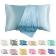 thumbnail image 1 of Silk Pillowcase for Women,Silk Pillow Cases,Silk Pillowcase for Hair and Skin,Silk Pillowcase for Hair and Stay Comfortable and Breathable During Sleep Silk Pillow Cases,Cooling Silk Pillow Case,2pc, 1 of 9