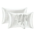 thumbnail image 1 of Silk Pillowcase with Hidden Zipper for Hair and Skin Care Soft Breathable Smooth Cool Sleeping Pillow Cover, 1 of 8
