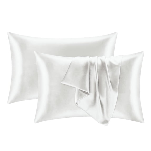 Silk Pillowcase with Hidden Zipper for Hair and Skin Care Soft Breathable Smooth Cool Sleeping Pillow Cover