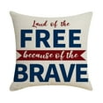 Silk Pillowcases New Independence Day Linen Printed Pillow Cover With
