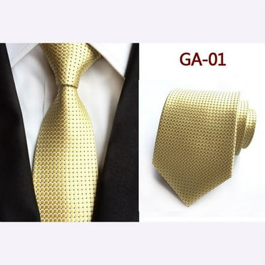 Silk Plaid Ties Men Necktie Party Business Formal