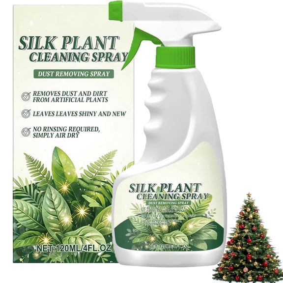 Silk Plant Clean Spray No Wipe,Artificial Plant & Flowers Clean Dusting Sprays,for Artificial Tree and Silk Plants Fake Flower, for Home Decor Indoor, MultiClean Spray, Restores Shine
