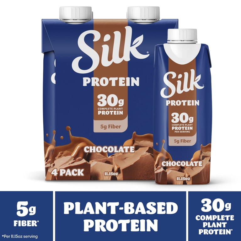 Silk 30g Chocolate Protein Shakes, Dairy Free, Lactose Free, Ready