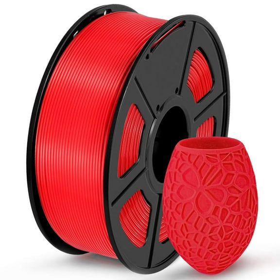 Silk Red PLA Shiny 3D Printer Filament 1.75mm Diameter 1kg Spool 2.2lbs Widely Support FDM 3D Printers
