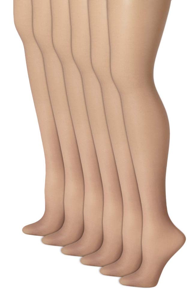 Hanes Women's Non Control Top Sandalfoot Silk Reflections Panty Hose, Barely