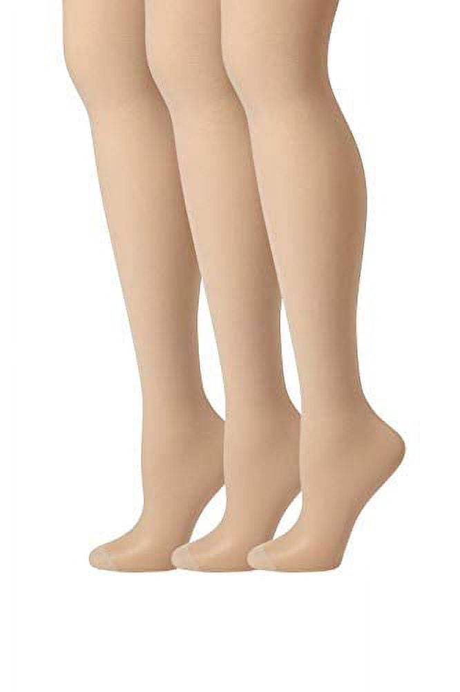 Hanes Women's Non Control Top Sandalfoot Silk Reflections Panty Hose, Barely
