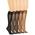 thumbnail image 1 of Silk Reflections Silky Sheer Knee High SF (Pack of 3) 3 Barely There, 1 of 1