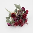 thumbnail image 1 of Artificial Wedding Floral Bouquet,Rose Peony Mixed Bunch,Home Dining Table Decor,Party Event Wall Ornament,Realistic Silk Floral Decor,Maintenance Free Long Lasting,Adjustable Branch Decor, 1 of 4