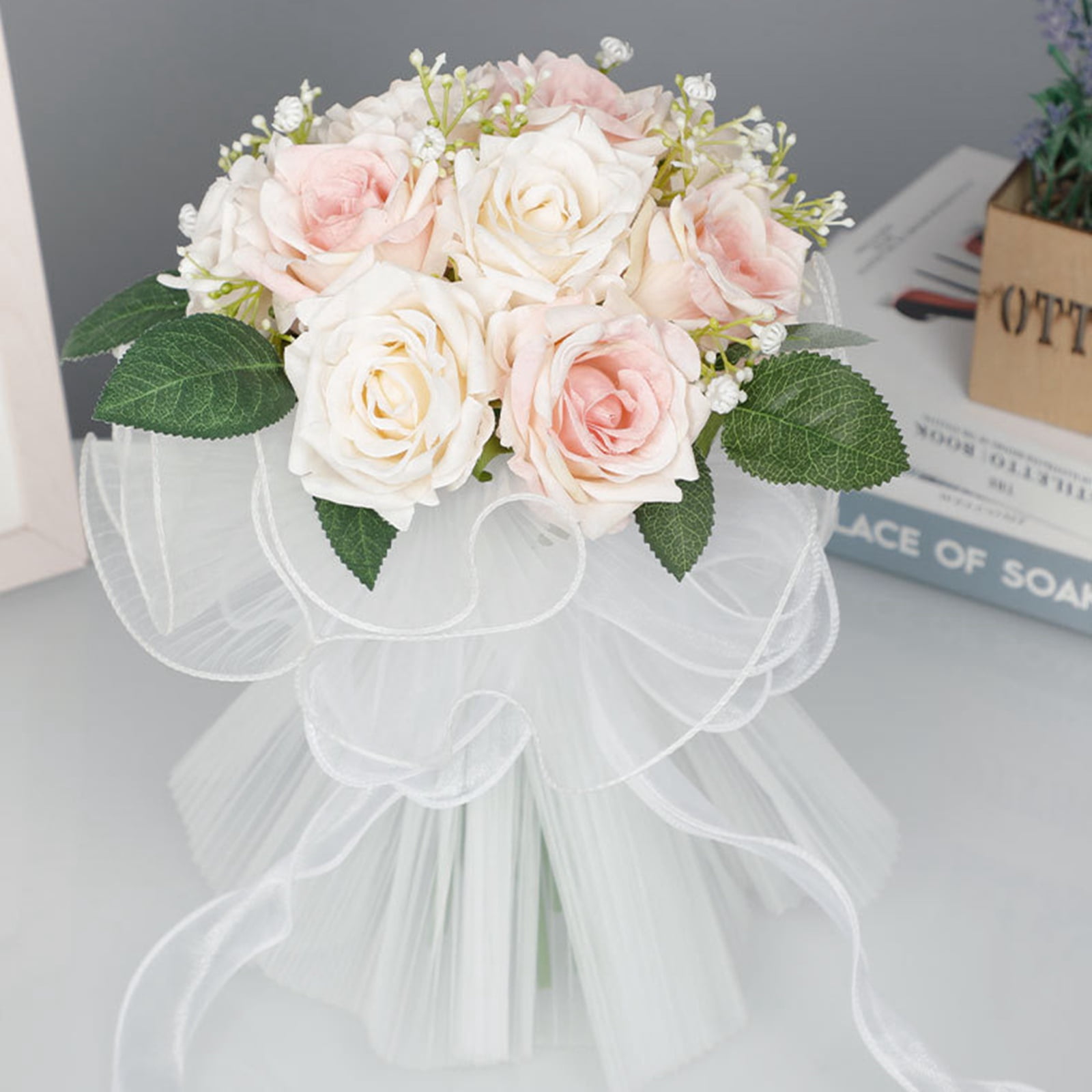 Silk Rose Wedding Bouquets for Bride Bridesmaid Bouquet Bridal Bouquet ...
