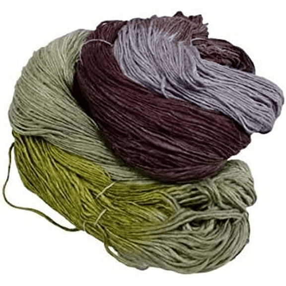 Knitsilk, 100% Recycled Silk Roving and Hand-Dyed Pure Mulberry Silk Yarn Perfect for Knitting, Crocheting, Weaving, and More 100 gm-225 Yards (Stockholm) (Pack of 1)