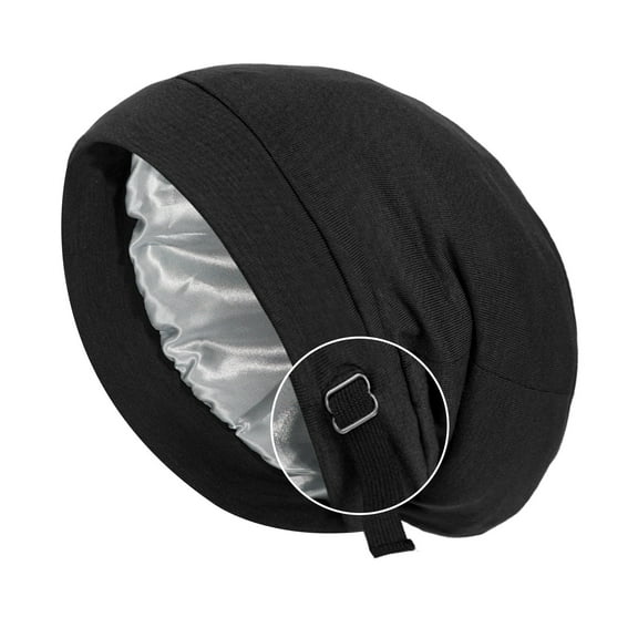 Silk Satin Adjustable for Sleeping Bonnet Hair Wrap